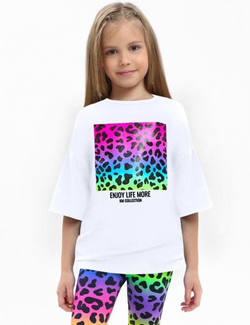 Футболка для девочки KETMIN ENJOY lIFE цв.Белый