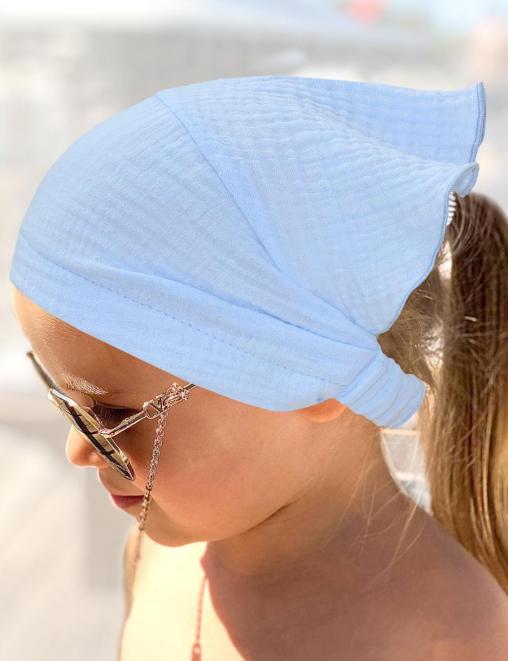 Косынка-бандана ЖАРКОЕ ЛЕТО цв.Голубой