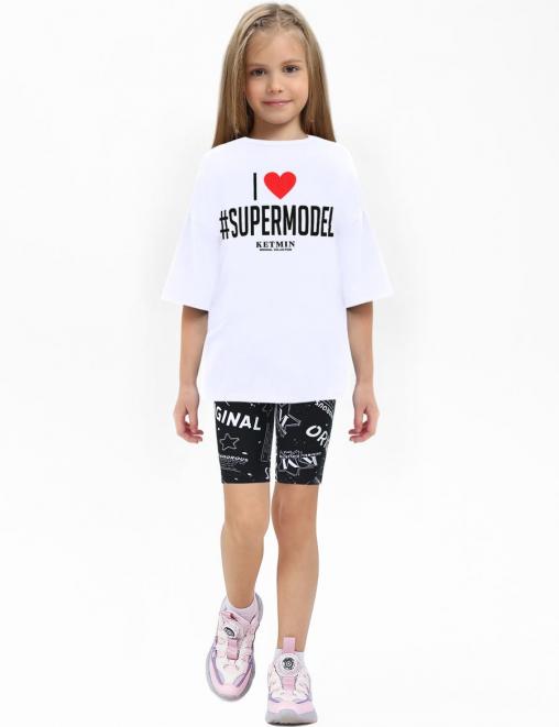 Велосипедки для девочки DG GLAMOROUS цв.Чёрный