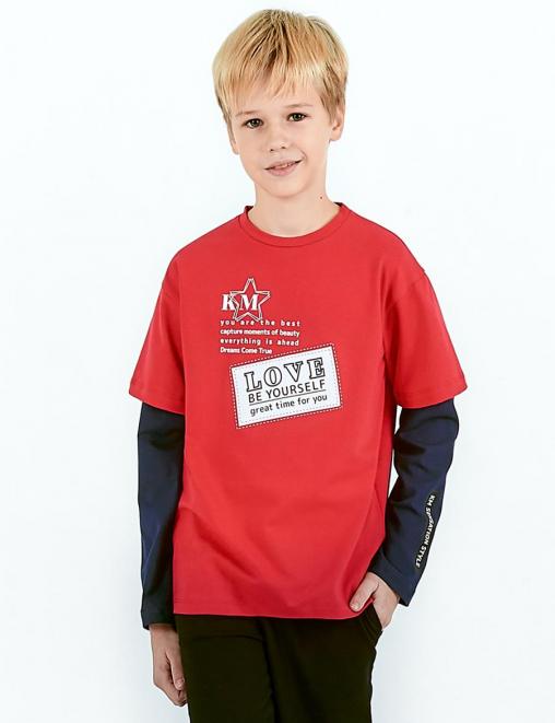 Лонгслив детский KETMIN SENSATION STYLE цв.Красный/Синий Лонгслив детский KETMIN SENSATION STYLE цв.Красный/Синий