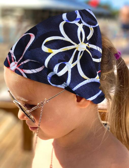 Бандана детская ХЛОПОК цв.Цветы ленточки