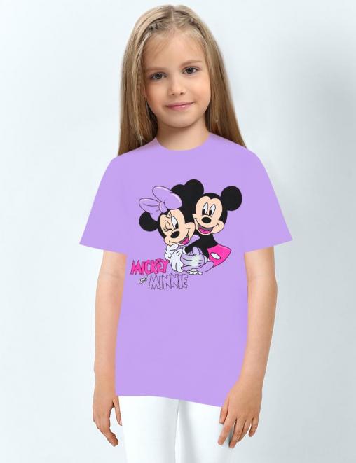 Футболка детская KETMIN HOME PR МИККИ ОБНИМАШКИ цв.Сиреневый