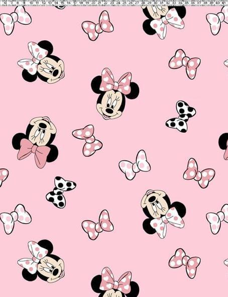 Кулирка с лайкрой КАРДЕ ш/полотно Минни улыбашка цв.Розовый