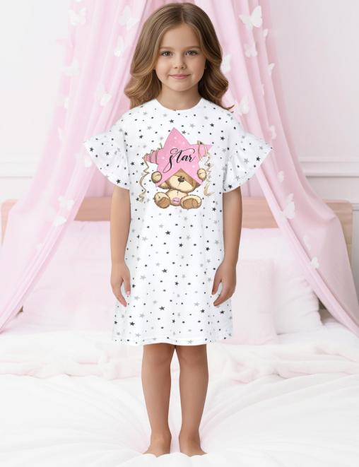 Сорочка детская KETMIN COMFORT МИШКА STAR цв.Белый