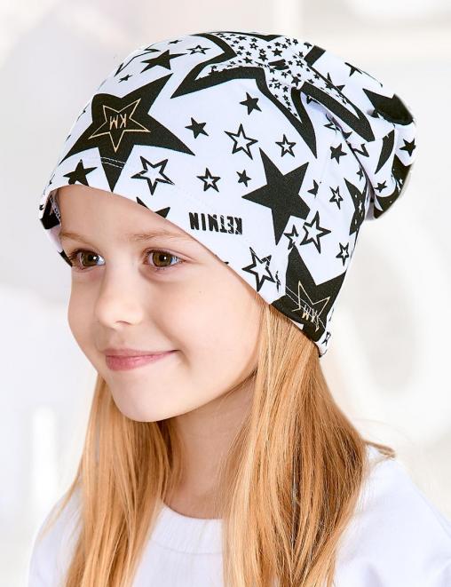 Шапка летняя тк.Футер цв.STAR KM Белый Шапка летняя тк.Футер цв.STAR KM Белый