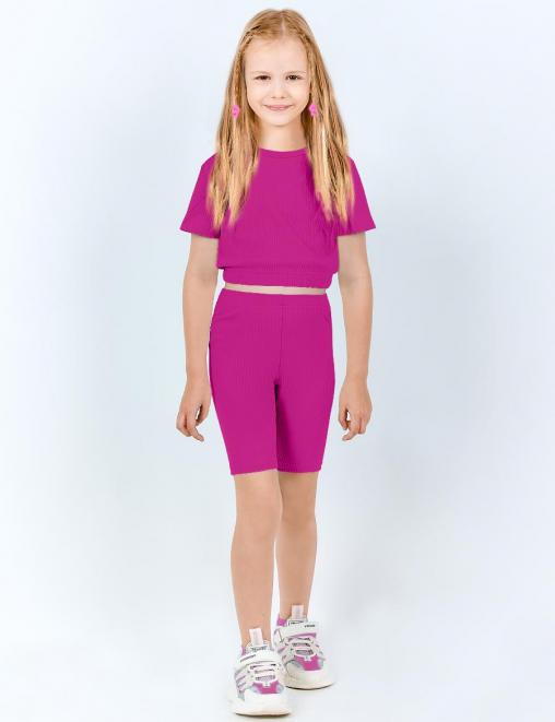 Спортивный костюм МАЛИБУ KETMIN цв.Фуксия (Топ/Велосипедки)