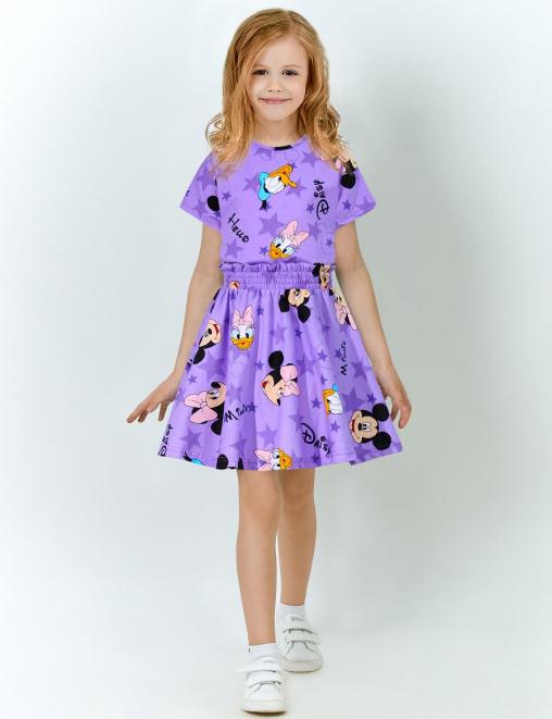 Костюм для девочки KETMIN HAPPY цв.Микки и Минни звезды (Футболка/Юбка)