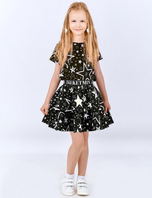 Детская юбка KETMIN VINTAGE цв.Star KM Чёрный