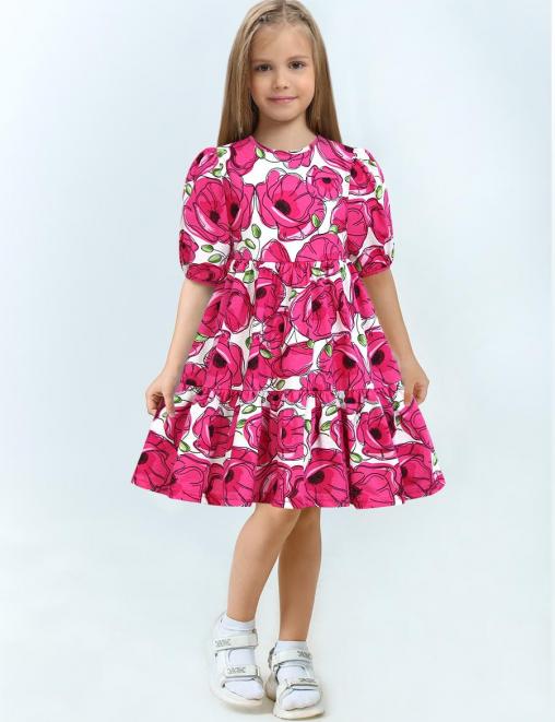 Платье для девочки KETMIN ЭФФЕКТ цв.Маки