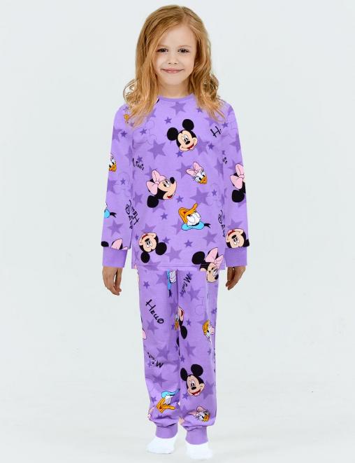 Пижама детская KETMIN НОЧКА МИККИ и МИННИ звёзды  с начесом