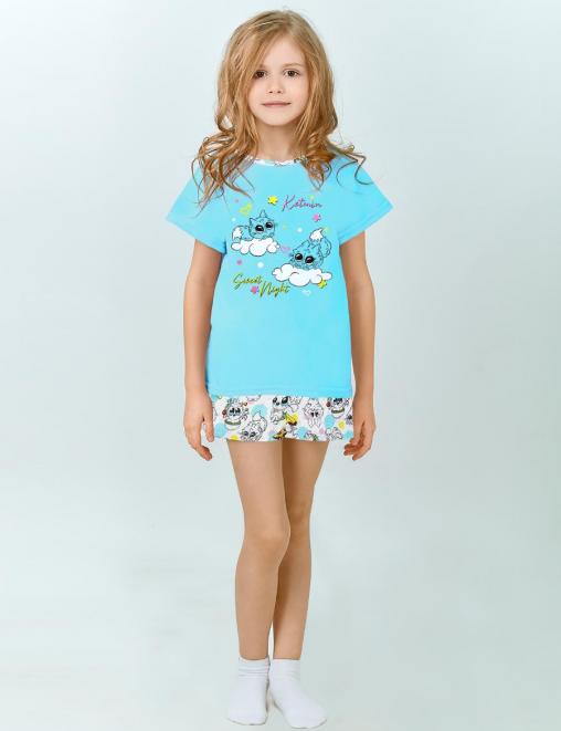 Пижама детская KОМФОРТ МОНСТРЯШКИ TOYS цв.Бирюза (Футболка/Шорты) Пижама детская KОМФОРТ МОНСТРЯШКИ TOYS цв.Бирюза (Футболка/Шорты)