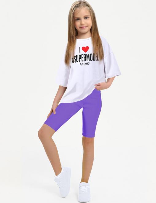 Велосипедки для девочки FITNESS цв.Вери Пери