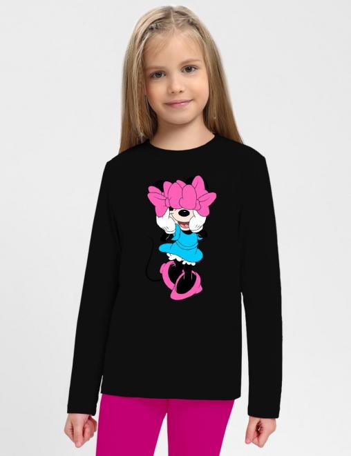 Лонгслив для девочки KETMIN FAVORIT PERSON цв.Чёрный