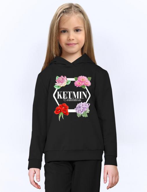Толстовка для девочки KETMIN COLLECTION цв.Чёрный