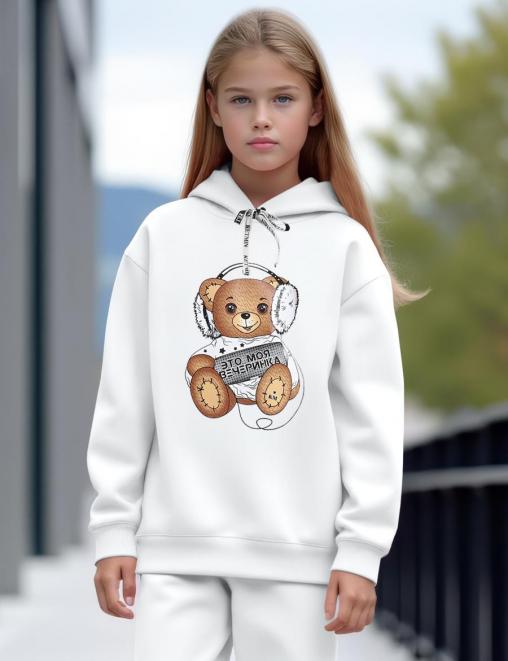 Толстовка детская KETMIN ВЕЧЕРИНКА с начёсом цв.Молочный