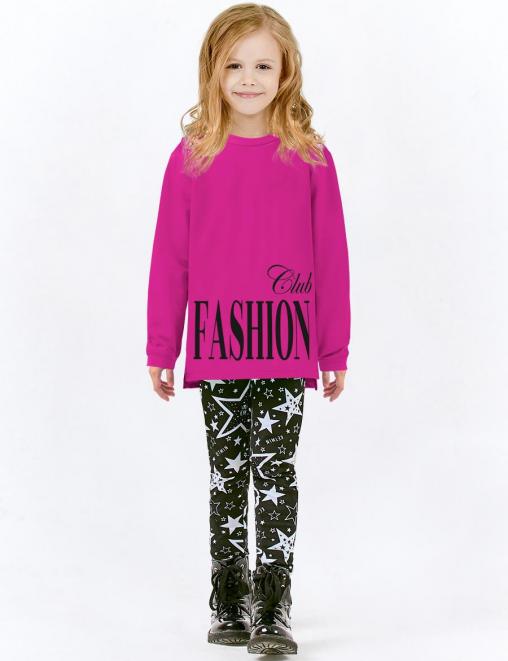 Костюм для девочки KETMIN FASHION CLUB цв.Фуксия/Чёрный