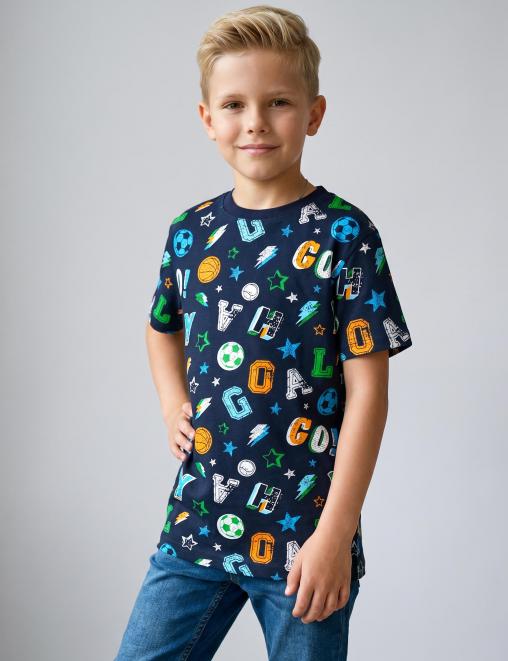 Футболка для мальчика KETMIN HOME рис.Football
