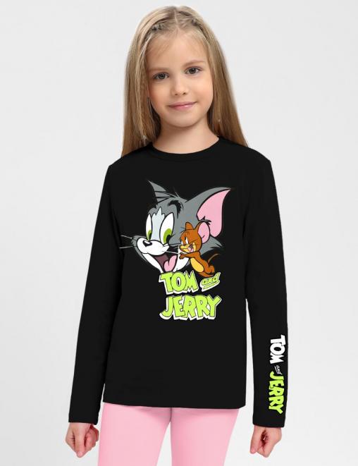 Лонгслив детский KETMIN ПРИВЕТ ТОМ И ДЖЕРРИ цв.Черный