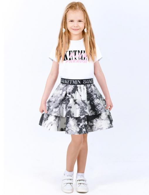 Детская юбка KETMIN VINTAGE цв.Тай Дай Граффит