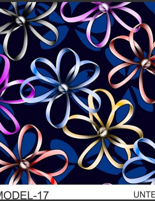 Кулирка ХЛОПОК ОЕ ш/полотно Цветы ленточки цв.Синий