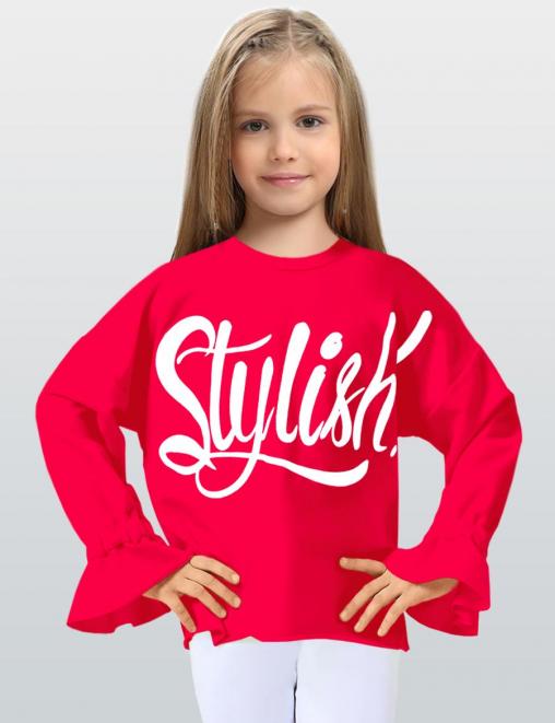 Толстовка для девочки KETMIN STYLISH цв.Яркий Розовый