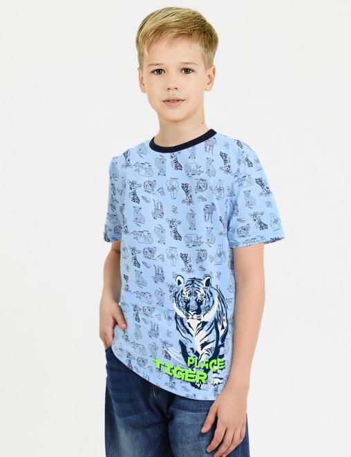 Футболка детская KETMIN ТИГР цв.Голубой Футболка детская KETMIN ТИГР цв.Голубой