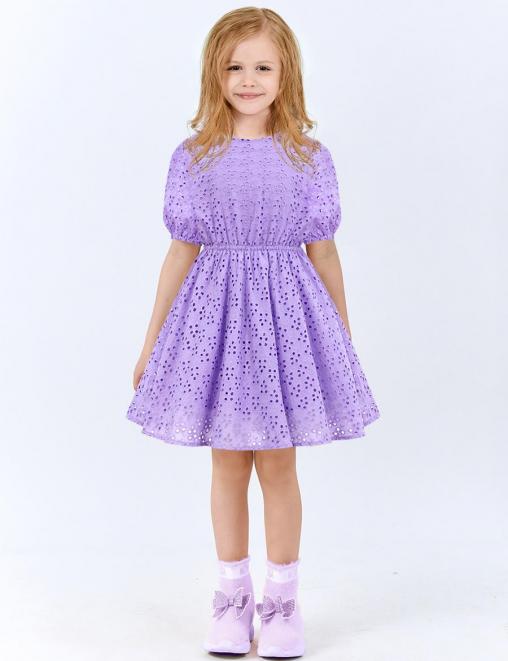 Платье для девочки KETMIN BRILLIANCE тк.Ришелье цв.Сиреневый