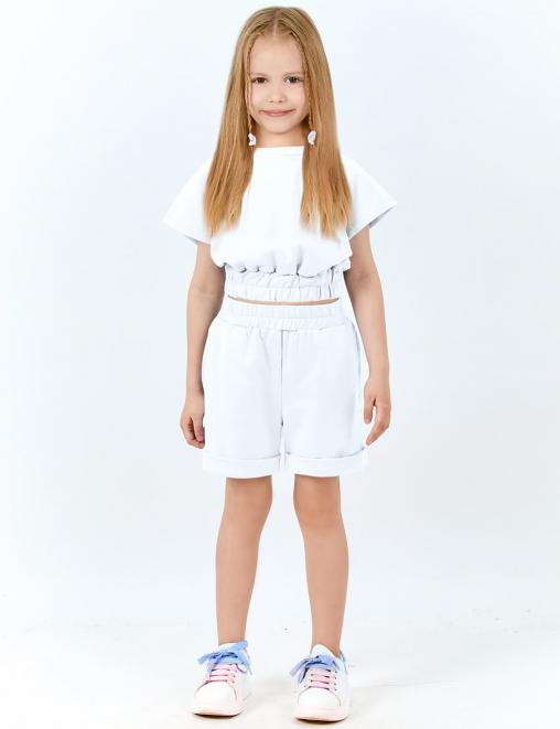 Костюм для девочки KETMIN MONACO 2 цв.Белый (Футболка/Шорты)