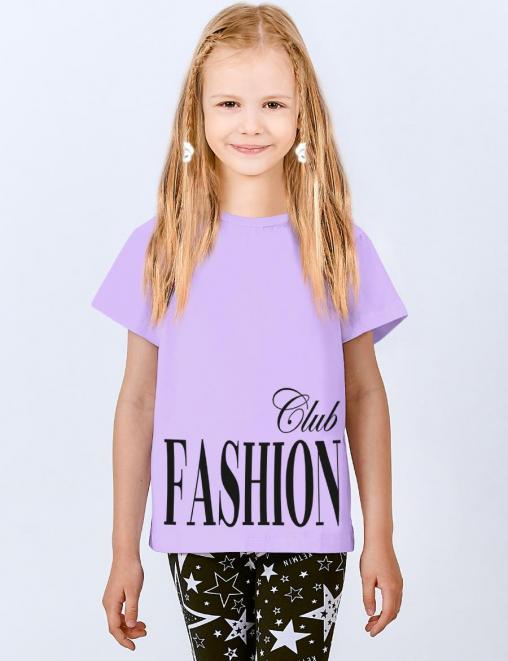 Футболка для девочки KETMIN FASHION CLUB цв.Сиреневый