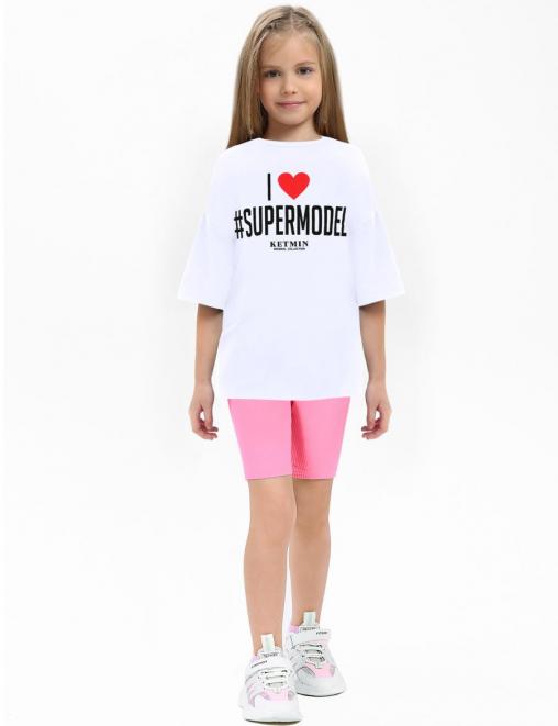 Велосипедки для девочки FITNESS цв.Розовый