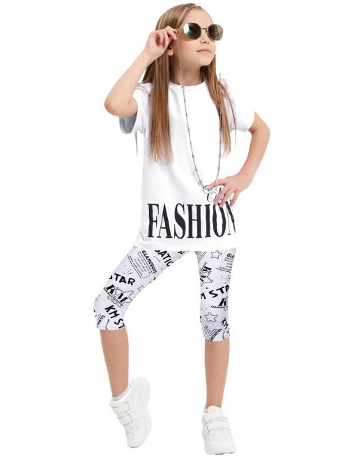 Бриджи для девочки DG цв.GLAMOROUS Белый