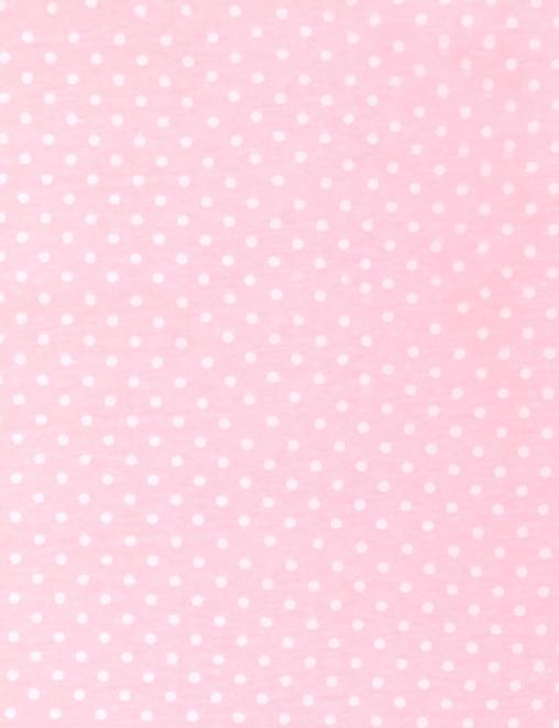 Кулирка ХЛОПОК ОЕ уз/полотно Розовый Нежный /белый горох