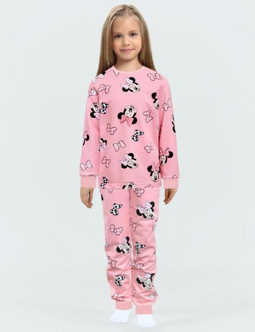 Пижама детская KETMIN НОЧКА МИННИ Улыбашка цв.Розовый с начесом