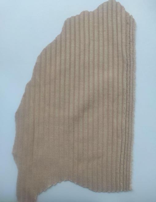 Трикотажная ткань Лапша цв.Бежевый