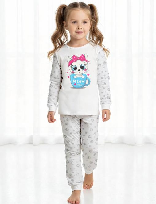 Пижама детская KETMIN HOME MEOW (Лонгслив/Брюки)