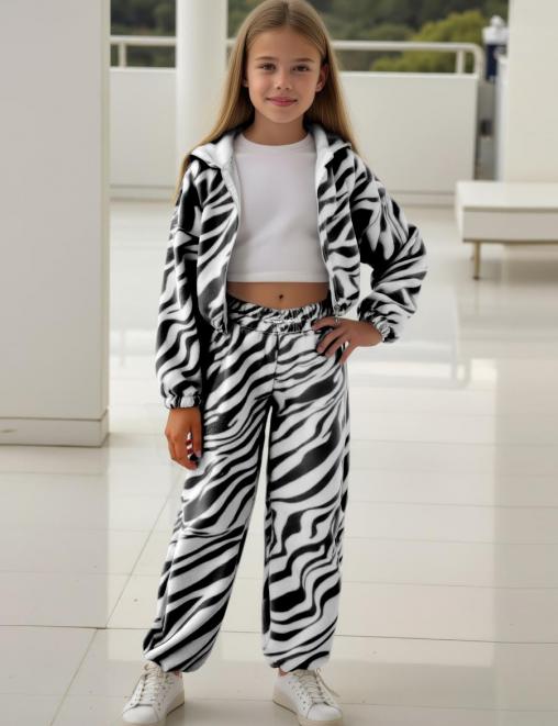 Костюм флисовый КЕТМИН МИЛАН FLEECE цв.Зебра черная