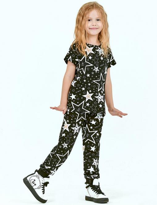 Брюки детские KETMIN STAR KM ЛЕТО тк Кулирка цв.Чёрный