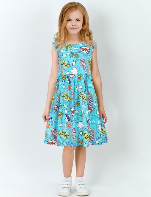 Платье для девочки KETMIN ТУТТИ ФРУТТИ цв.BOOM Бирюза