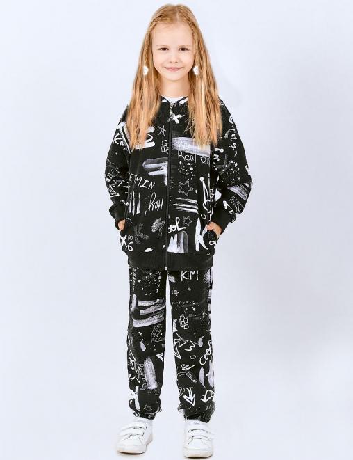 Костюм детский KETMIN САЛЮТ на молнии цв.Граффити Черный