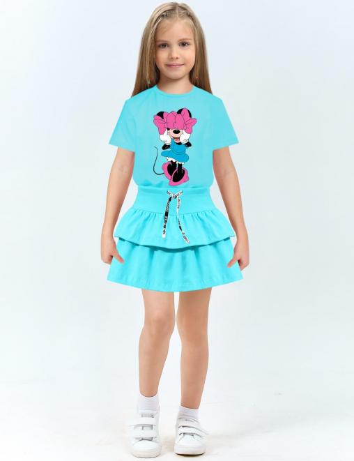 Детская юбка-шорты KETMIN BRIGHT SUMMER цв.Бирюза