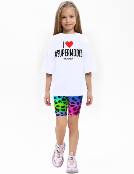 Велосипедки для девочки DG цв.ЛЕО Неон