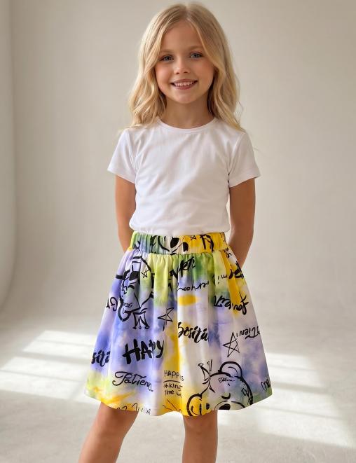 Юбка для девочки KETMIN ЛЕТНИЙ ОТДЫХ цв.Мишка Король