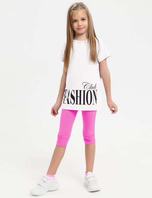 Бриджи для девочки COLOR цв.Ярко Розовый