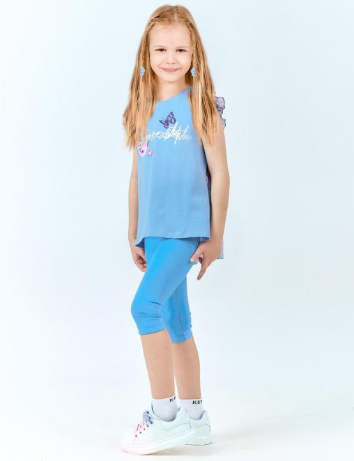 Туника для девочки KETMIN ROMANTIC цв.Нежный бутон/Голубой Туника для девочки KETMIN ROMANTIC цв.Нежный бутон/Голубой