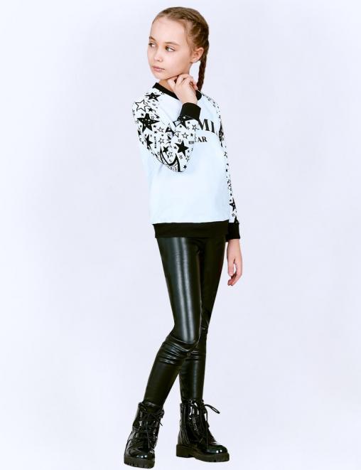 Легинсы для девочки KETMIN ВЕРТУ Эко Кожа/начёс