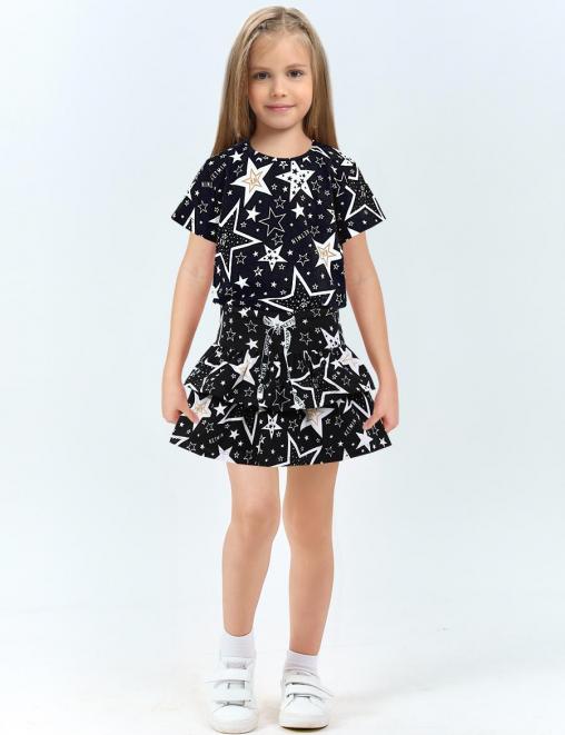 Детская юбка-шорты KETMIN BRIGHT SUMMER цв.STAR KM Чёрный