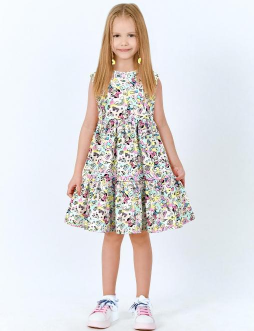 Платье для девочки KETMIN НЕЖНОСТЬ цв.Мinnie music Розовый