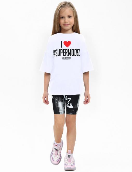 Велосипедки для девочки DG ГРАФФИТИ цв.Чёрный