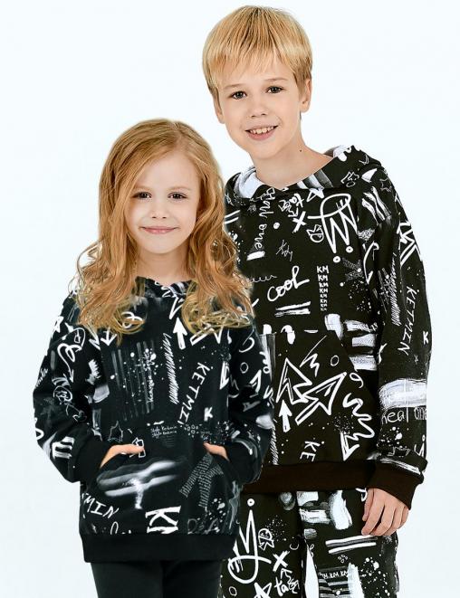 Толстовка детская KETMIN IMAGE цв.Граффити Черный