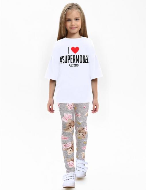 Легинсы детские PREMIUM KETMIN МИШКИ цв. Меланж